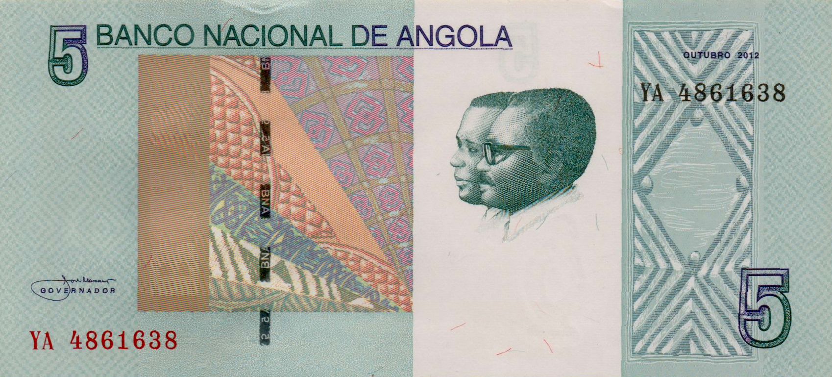 Angola 5 2012 UNC P-151A